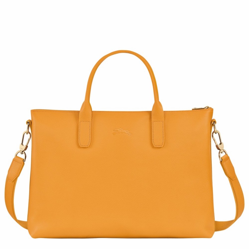 Orange Longchamp Le Foulonne S Men's Briefcase Bags